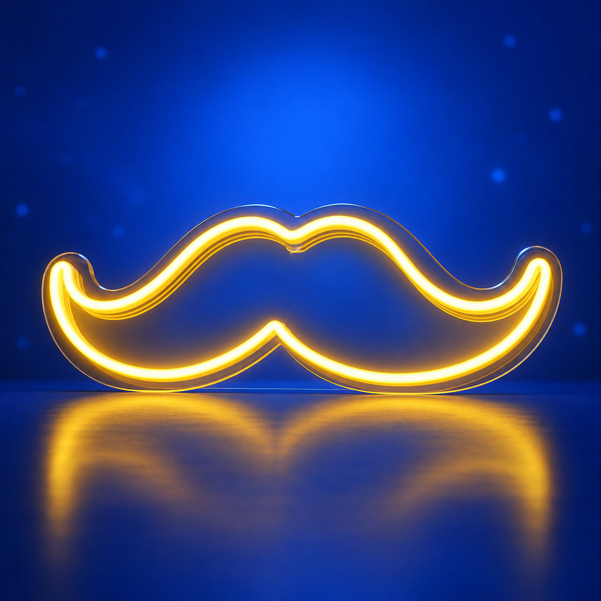 Mustache LED Neon Sign Dimmable Wall Light - Facebook Ad Image