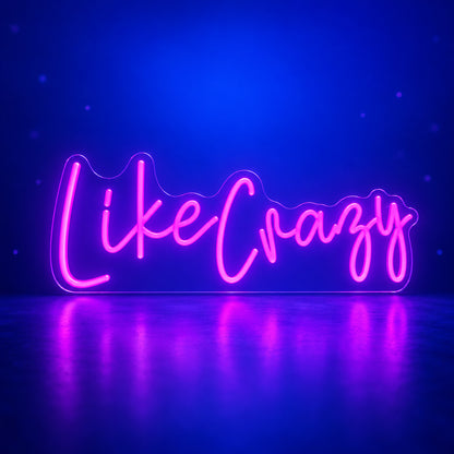 Like Crazy Purple Neon Sign - Facebook Ad Image