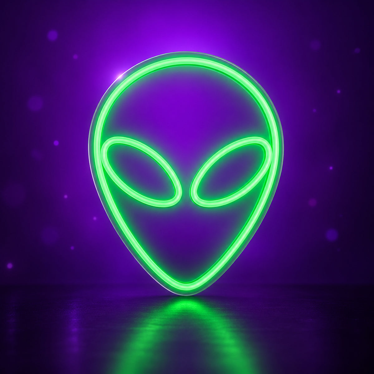 Aliens LED Neon Sign for Man Cave Dimmable Wall Decor - Facebook Ad Image