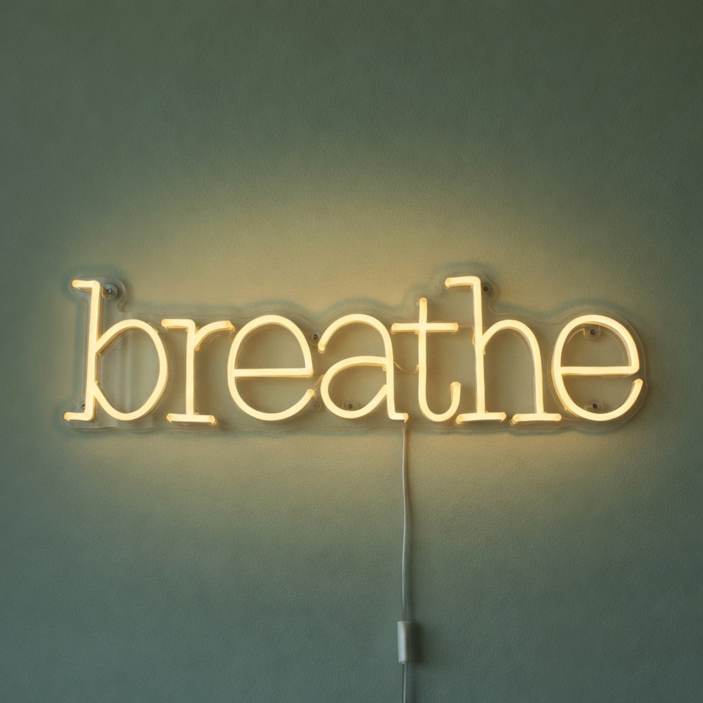 Breathe Neon Sign - Facebook Ad Image