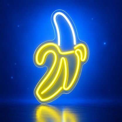 Banana LED Neon Sign for Man Cave Dimmable Wall Decor - Facebook Ad Image