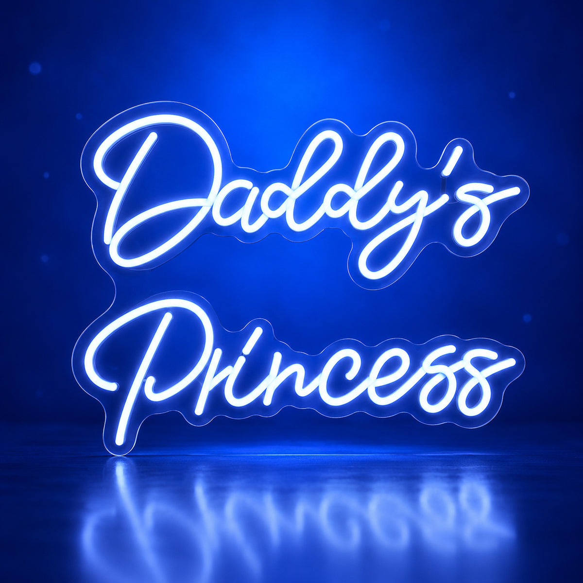Daddy's Princess LED Neon Sign for Kids Room Dimmable Wall Decor - Facebook Ad Image