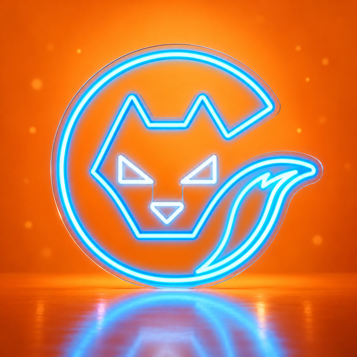 Fox LED Neon Sign for Man Cave Dimmable Wall Decor - Facebook Ad Image