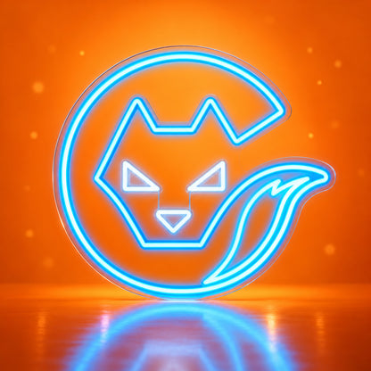 Fox LED Neon Sign for Man Cave Dimmable Wall Decor - Facebook Ad Image