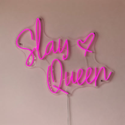 Slay Queen LED Neon Sign for Salon Light Up Business Decor - Facebook Ad Image