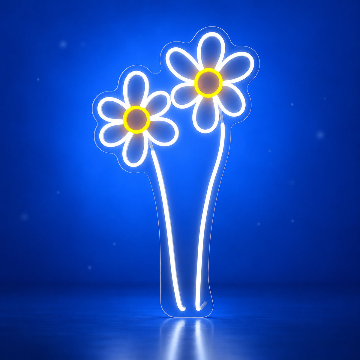 Chamomile Flower LED Neon Sign for Photo Booth Light Up Party Decor - Facebook Ad Image