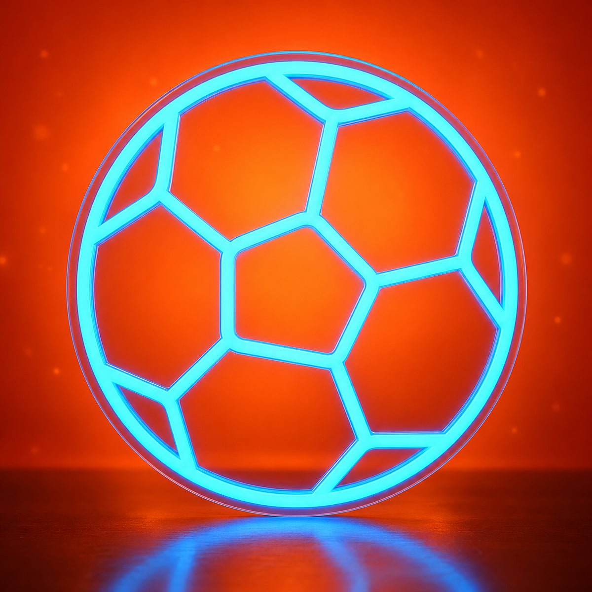 Soccer Ball LED Neon Sign for Game Room - Facebook Ad Image