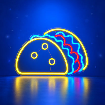 Tacos LED Neon Sign Loaded Taco Design - Facebook Ad Image