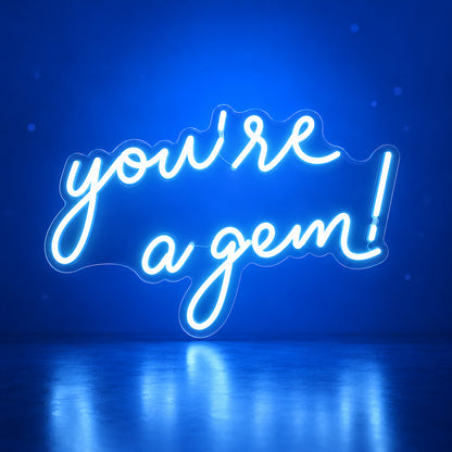You're a Gem LED Neon Sign Dimmable Wall Light - Facebook Ad Image