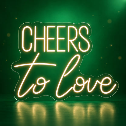 Cheers to Love LED Neon Sign for Kids Room Dimmable Wall Decor - Facebook Ad Image