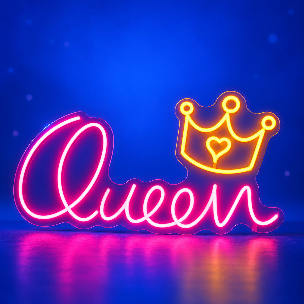 Queen LED Neon Sign for Salon Light Up Business Decor - Facebook Ad Image