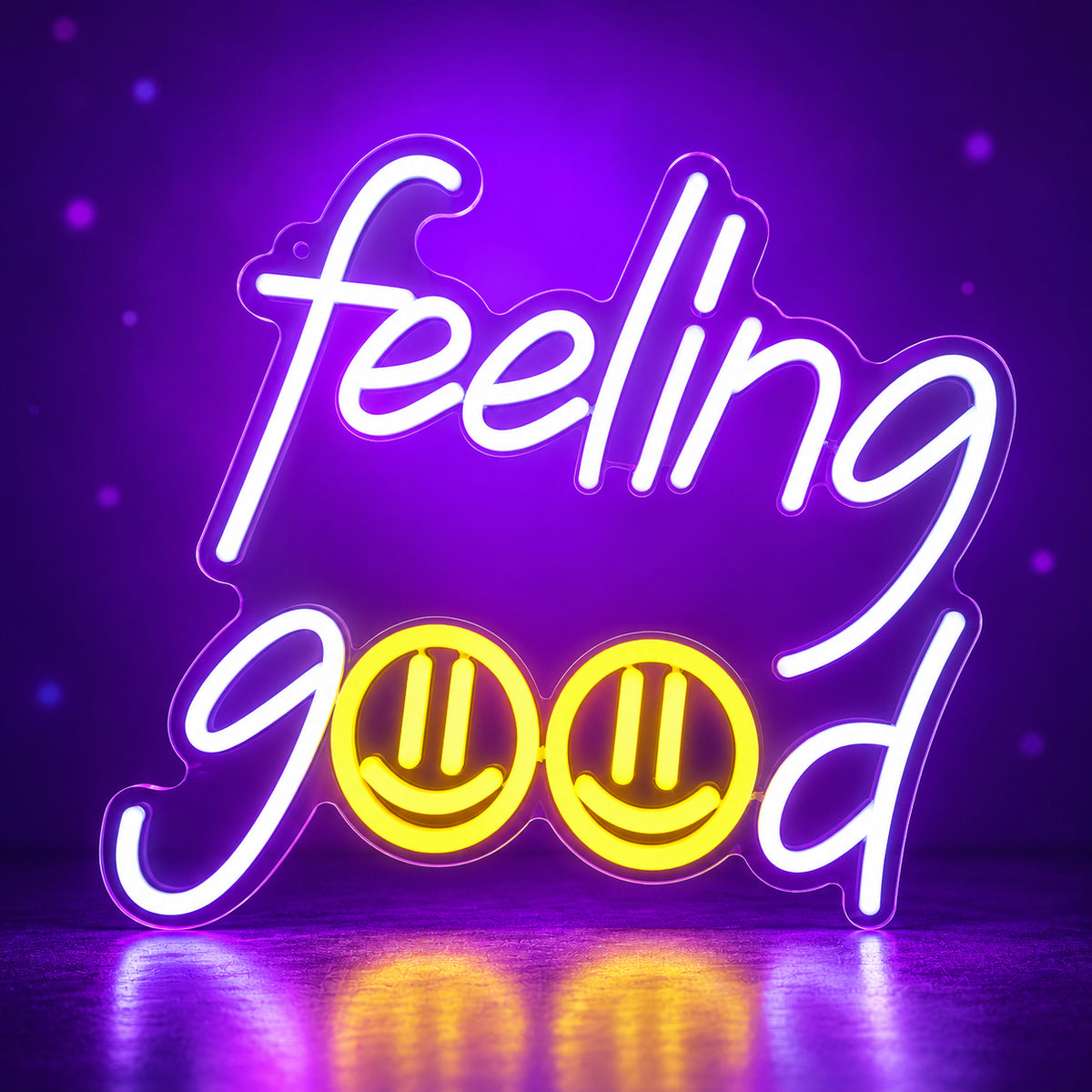 Feeling Good LED Neon Sign Dimmable Wall Light - Facebook Ad Image