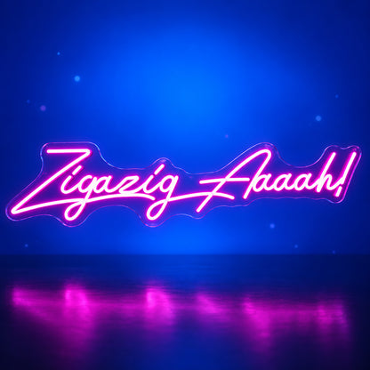 Zigazig Aaaah! Spice Girls LED Neon Sign Dimmable Wall Light - Facebook Ad Image