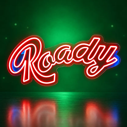 Roady LED Neon Sign for Garage Light Up Business Decor - Facebook Ad Image