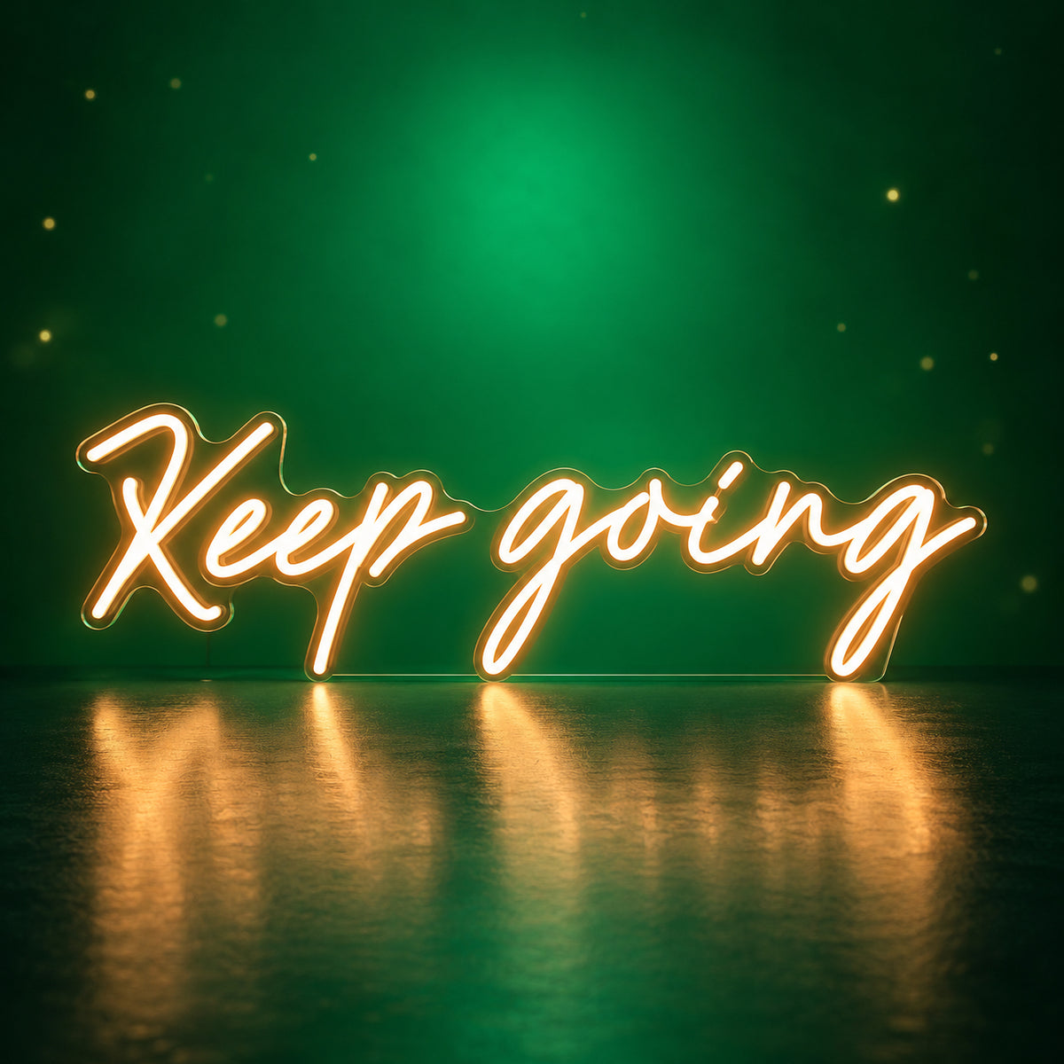 Keep Going LED Neon Sign Dimmable Wall Light - Facebook Ad Image