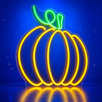 Pumpkin LED Neon Sign for Halloween Light Up Party Decor - Facebook Ad Image