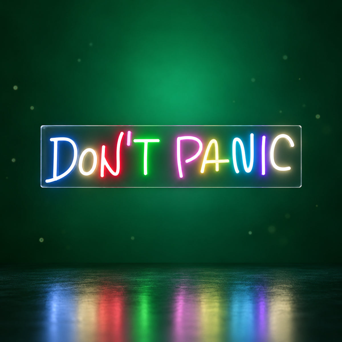 Don’t Panic Neon Sign - Facebook Ad Image