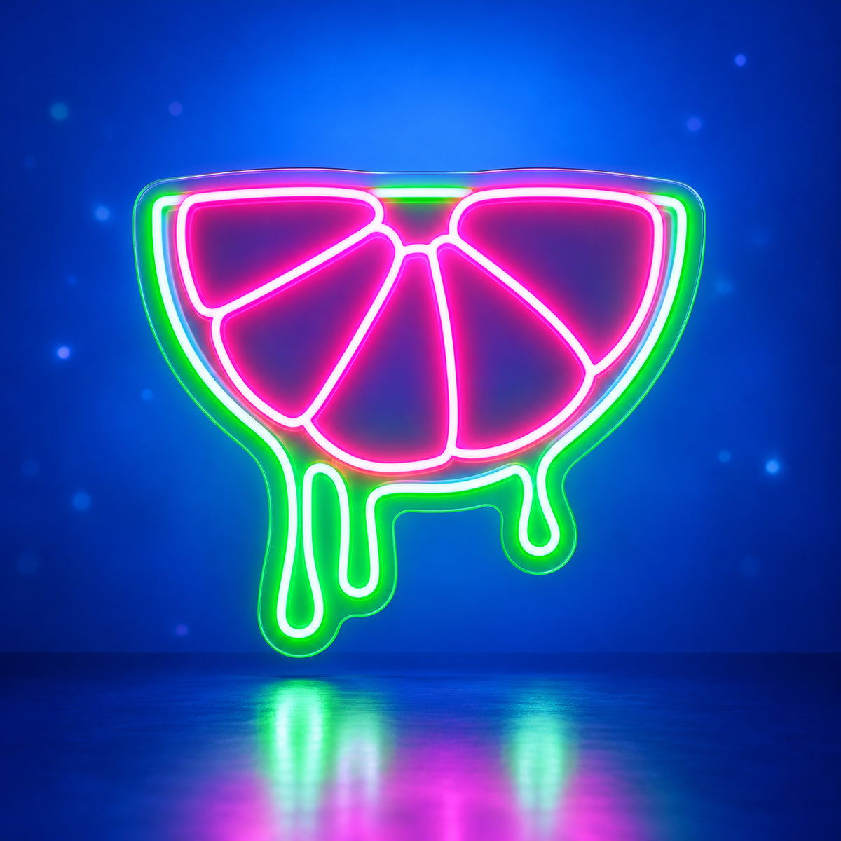Orange Slice LED Neon Sign for Bar Light Up Business Decor - Facebook Ad Image