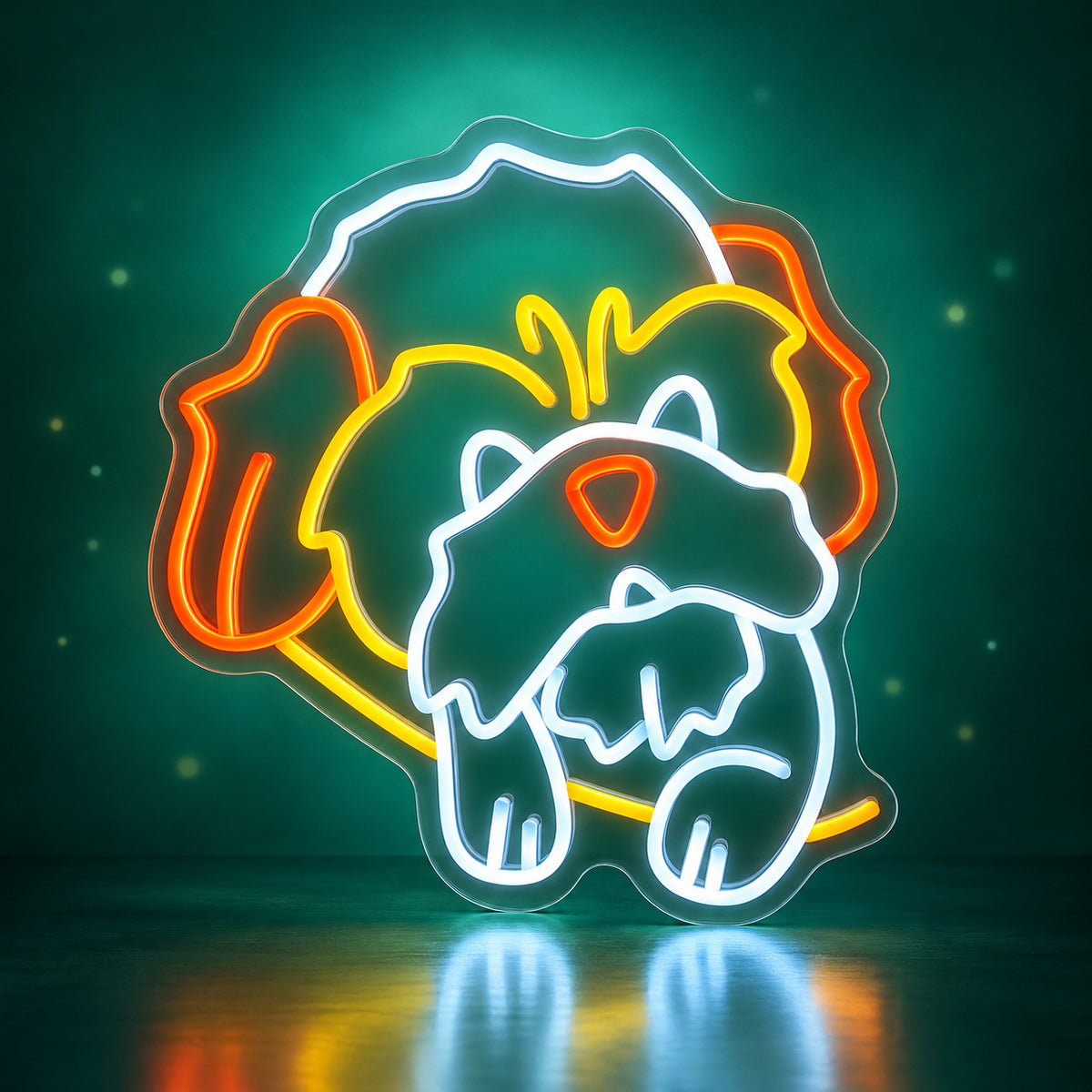 Dog Cute Puppy LED Neon Sign for Kids Room Dimmable Wall Decor - Facebook Ad Image