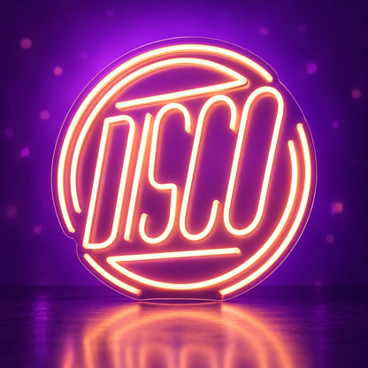 Disco LED Neon Sign Dimmable Wall Light - Facebook Ad Image