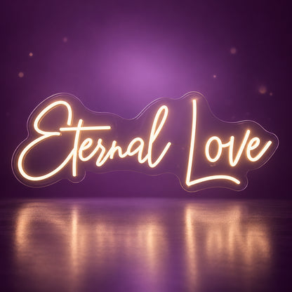 Eternal Love LED Neon Sign Dimmable Wall Light - Facebook Ad Image