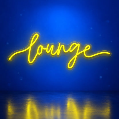 Lounge LED Neon Sign for Business Light Up Wall Decor - Facebook Ad Image
