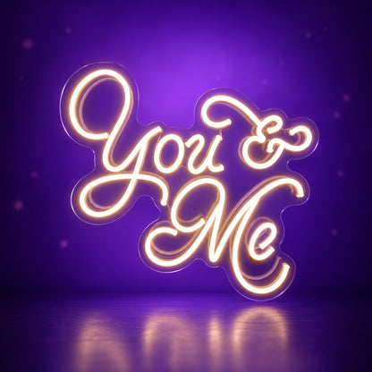 You Me LED Neon Sign Dimmable Wall Light - Facebook Ad Image