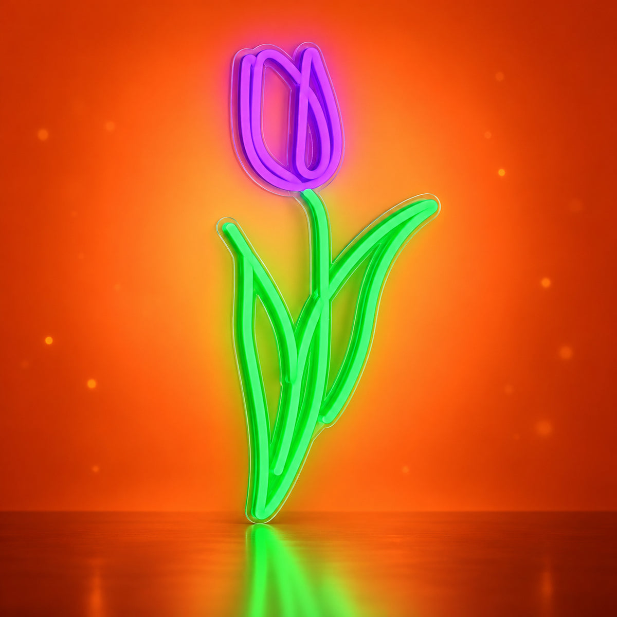 Purple Tulip Neon Sign - Facebook Ad Image
