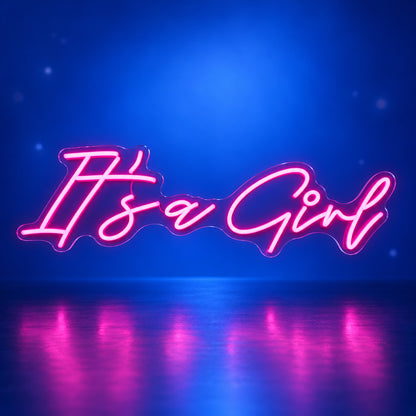 It's a Girl LED Neon Sign Dimmable Wall Light - Facebook Ad Image
