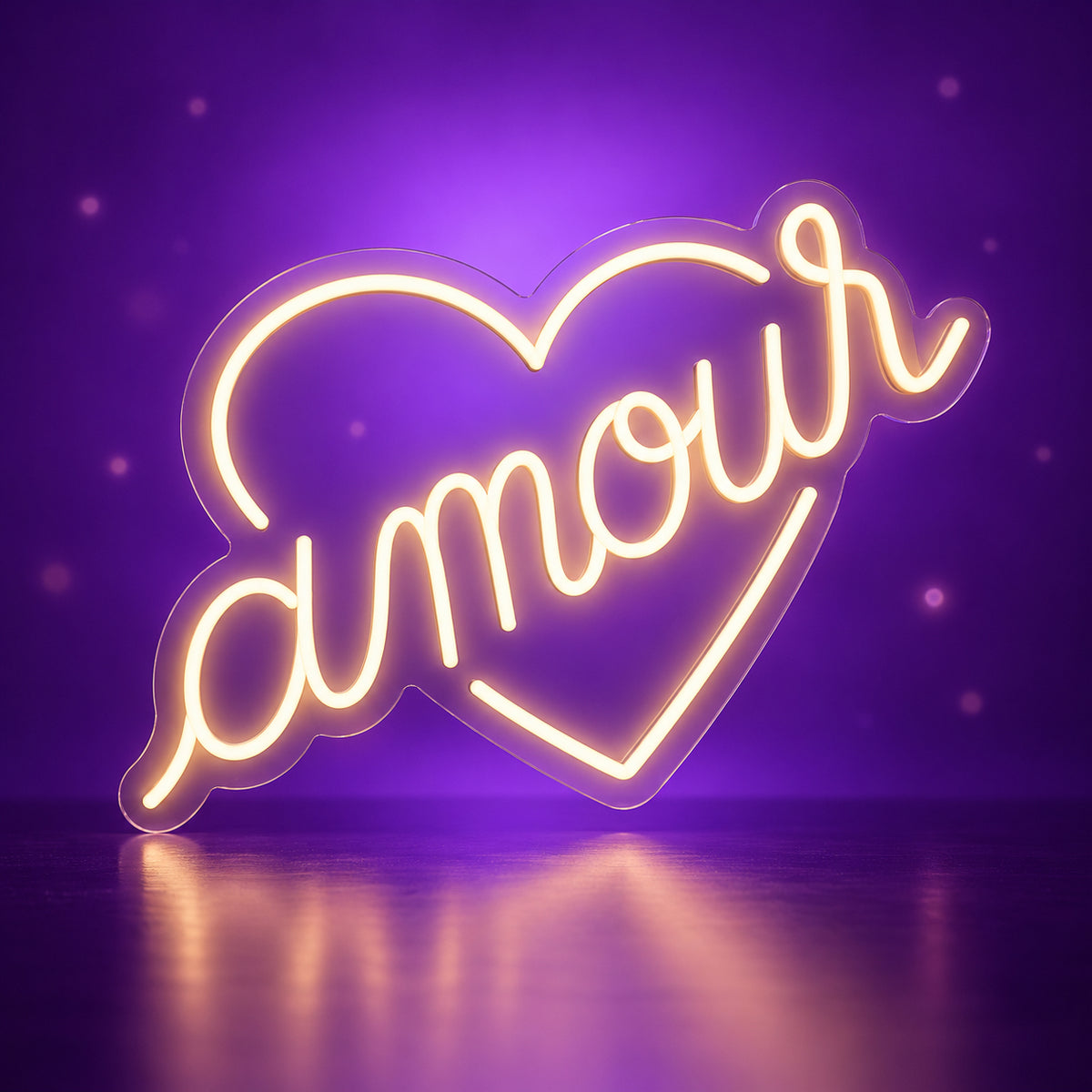 Amour LED Neon Sign for Wedding Light Up Party Decor - Facebook Ad Image