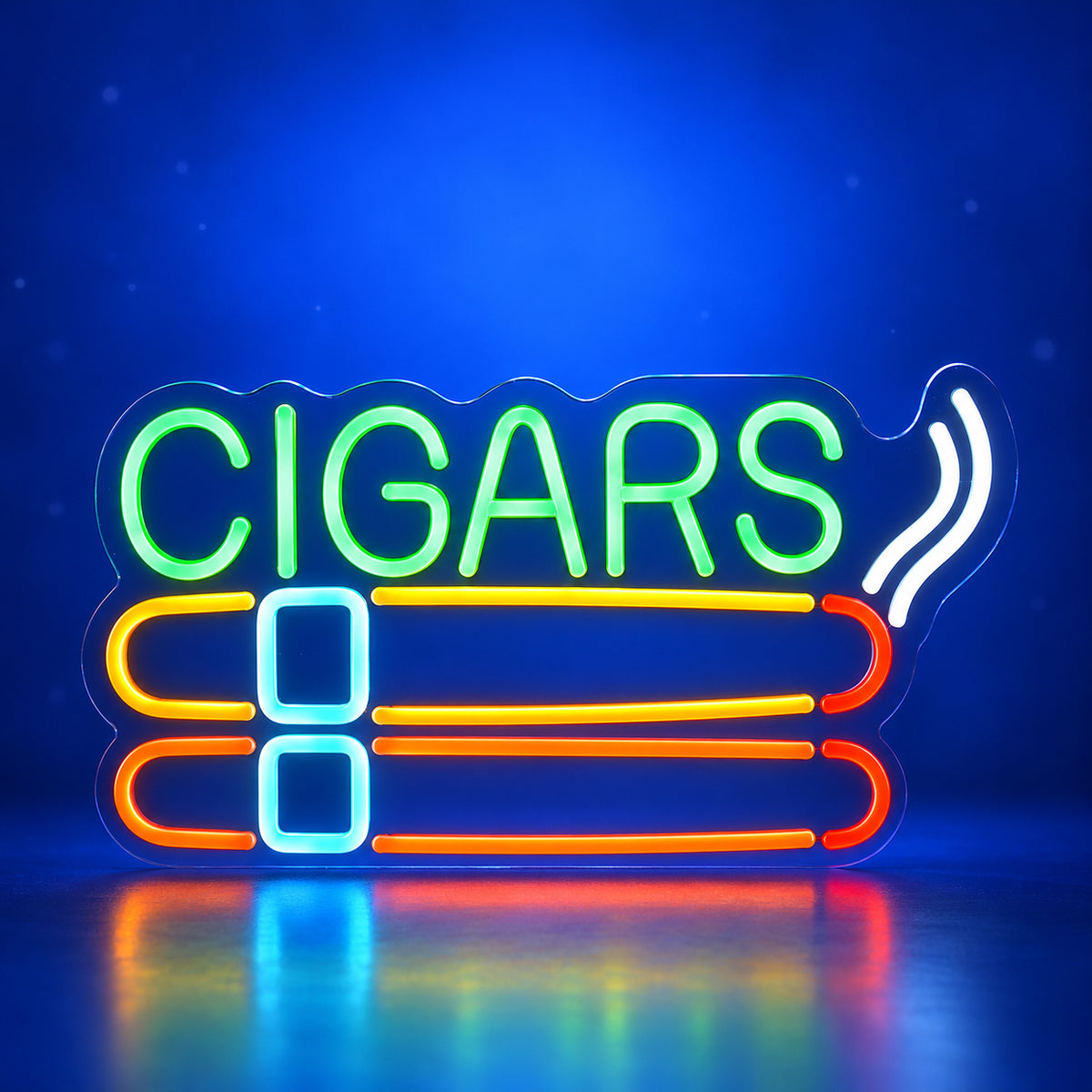 Cigars LED Neon Sign for Bar Light Up Business Decor - Facebook Ad Image