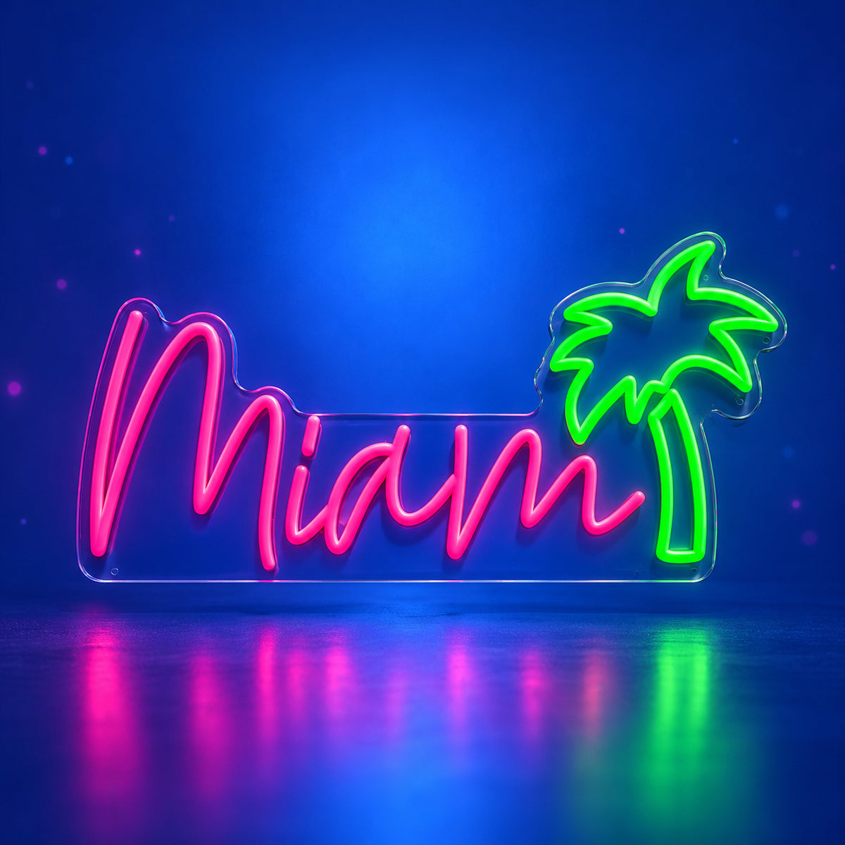 Miami Palm Tree Neon Sign - Facebook Ad Image