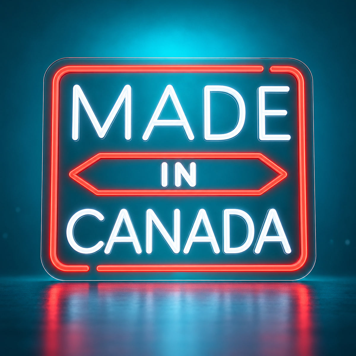 Made in Canada LED Neon Sign Dimmable Wall Light - Facebook Ad Image