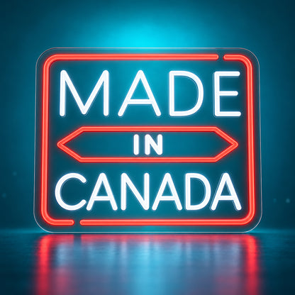 Made in Canada LED Neon Sign Dimmable Wall Light - Facebook Ad Image