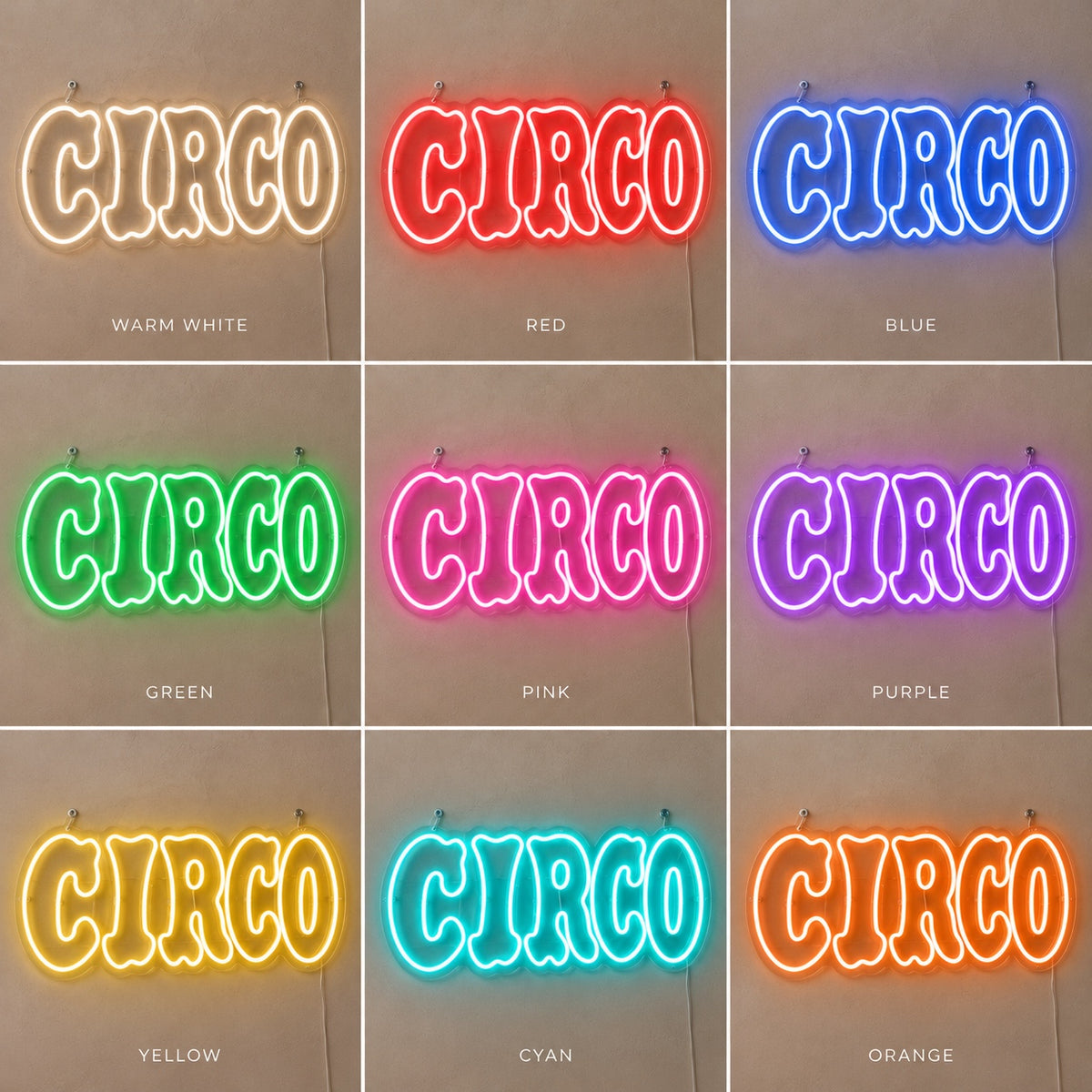 Circo Portuguese Circus LED Neon Sign Dimmable Wall Light Wall Neon Signs - Shineneon