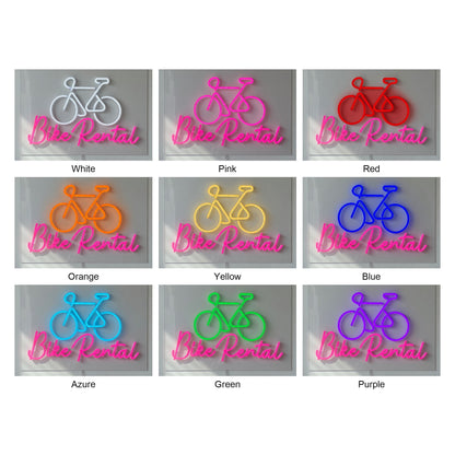 Bike Rental LED Neon Sign Dimmable Wall Light - Shineneon