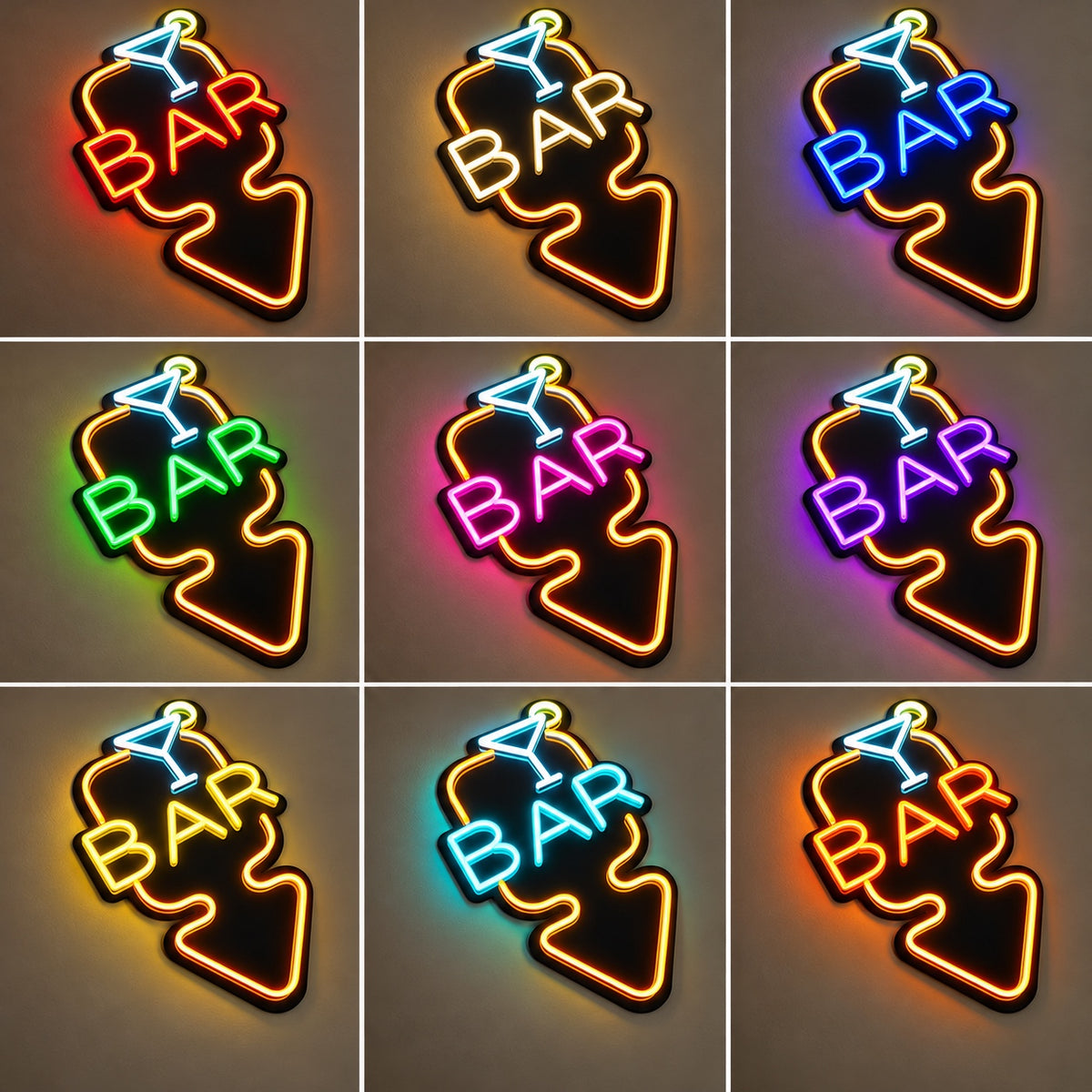 Cocktail Bar Arrow LED Neon Sign Dimmable Wall Light Wall Neon Signs - Shineneon