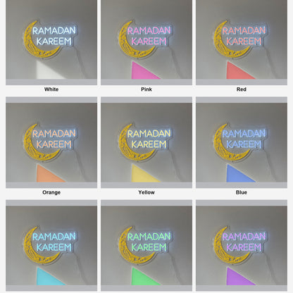 Ramadan Kareem LED Neon Sign Classic Caps Design - Shineneon