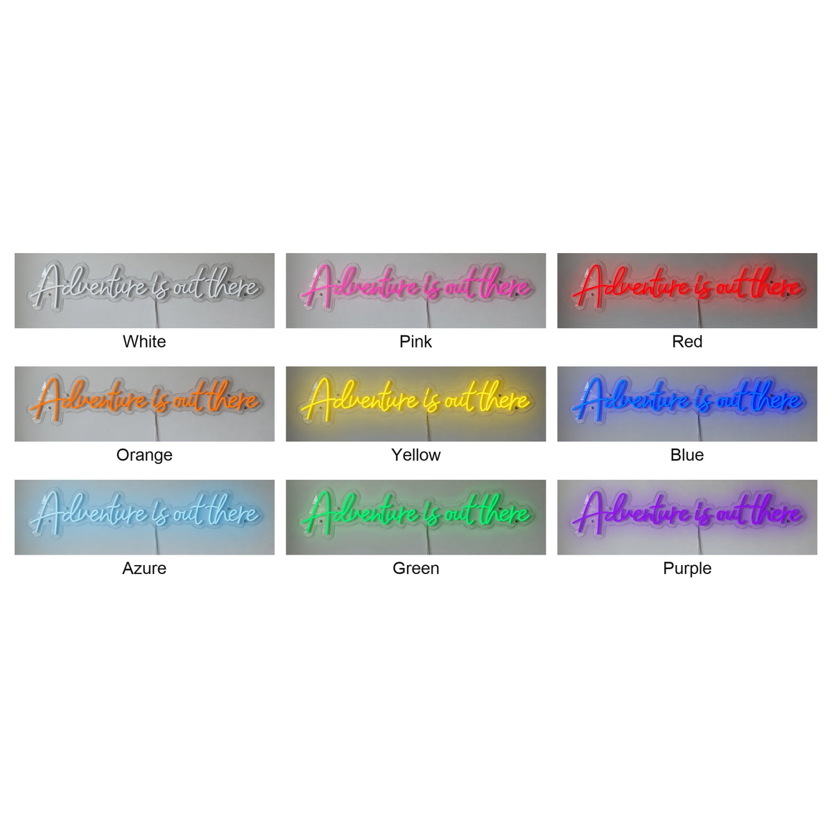 Adventure Is Out There LED Neon Sign Fine Line Script - Shineneon
