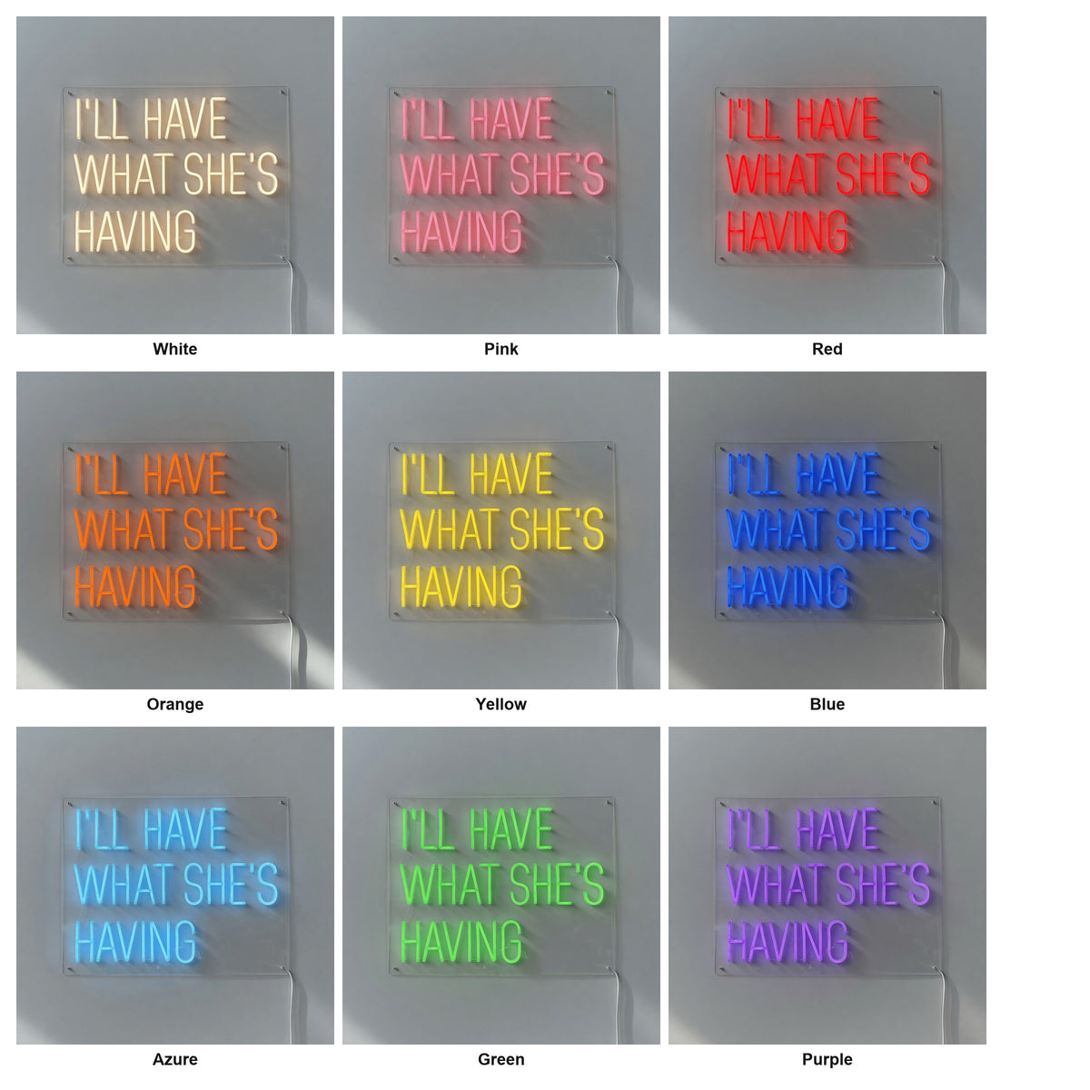 I'll Have What She's Having LED Neon Sign Dimmable Wall Light - Shineneon