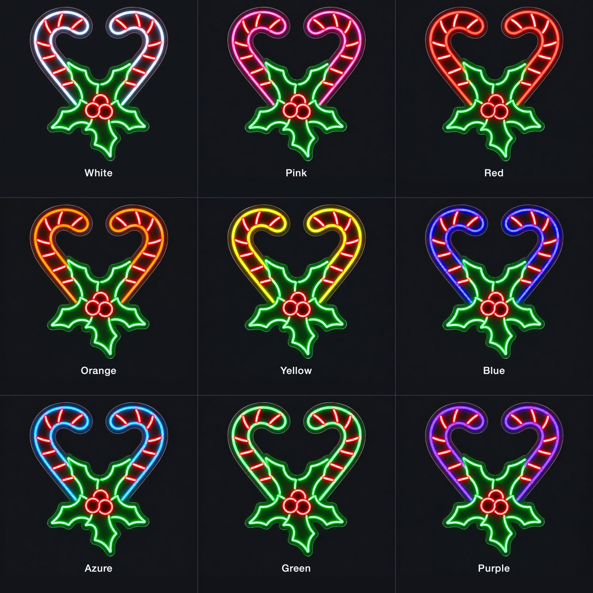 Candycane Heart - Shineneon