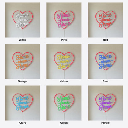Home Sweet Home LED Neon Sign, Script with Dash Accents - Shineneon