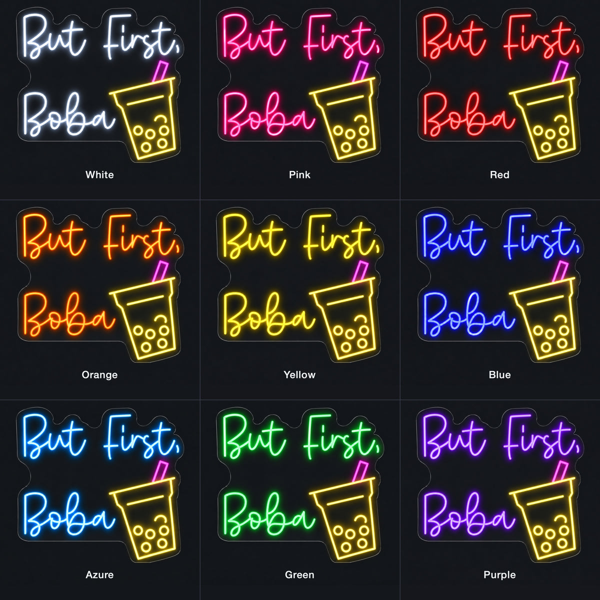 But First Boba Neon Sign - Shineneon