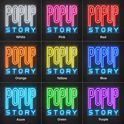 Pop Up Story LED Neon Sign, Dimmable Wall Light - Shineneon