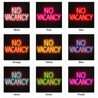 No Vacancy LED Neon Sign Wall Neon Signs - Shineneon