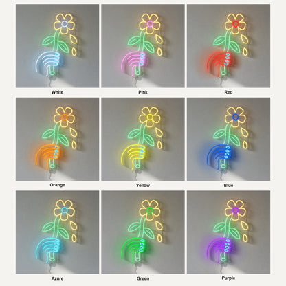 Lazy Daisy LED Neon Sign Dimmable Wall Light - Shineneon