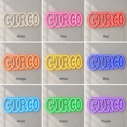 Circo Portuguese Circus LED Neon Sign, Dimmable Wall Light - Shineneon