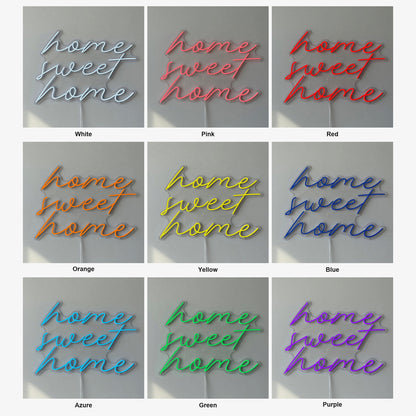 Home Sweet Home LED Neon Sign Lowercase Soft Script - Shineneon