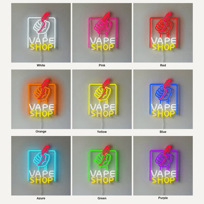 Vape Shop Smoking LED Neon Sign Dimmable Wall Light - Shineneon