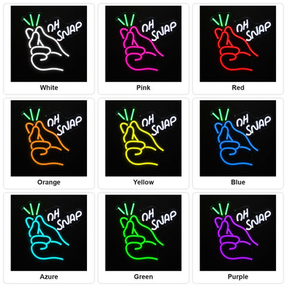 Ohsnapfingerneonsignr239 LED Neon Sign - Shineneon